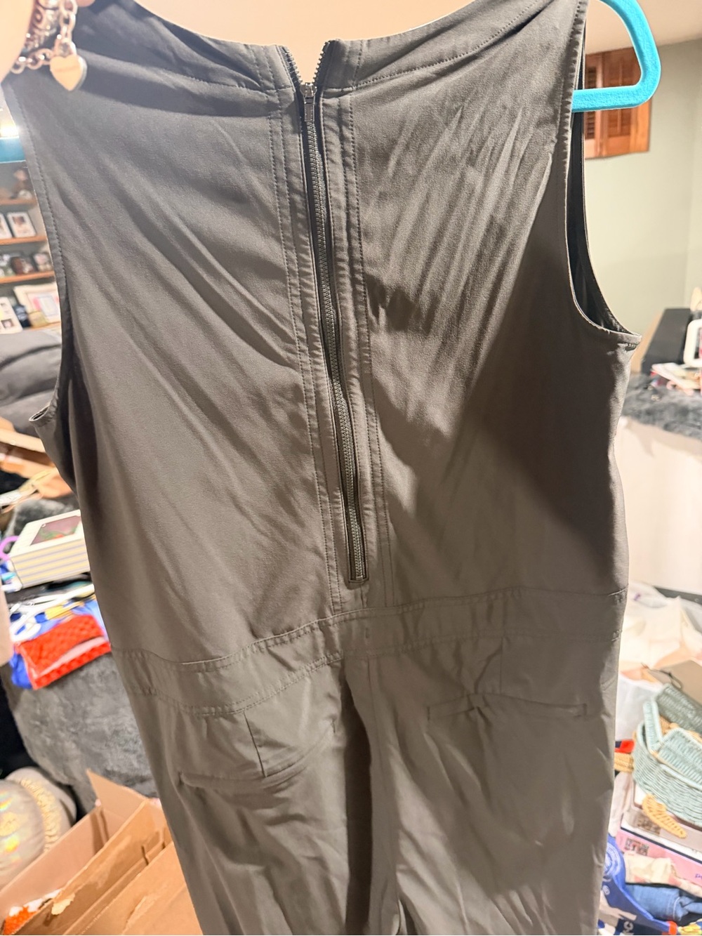 Athleta Olive Green Utility Jumpsuit - Picture 8 of 9